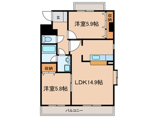 クレセントヒルズの物件間取画像